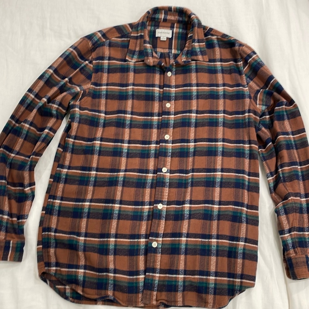 Frank & Oak flannel button down shirt